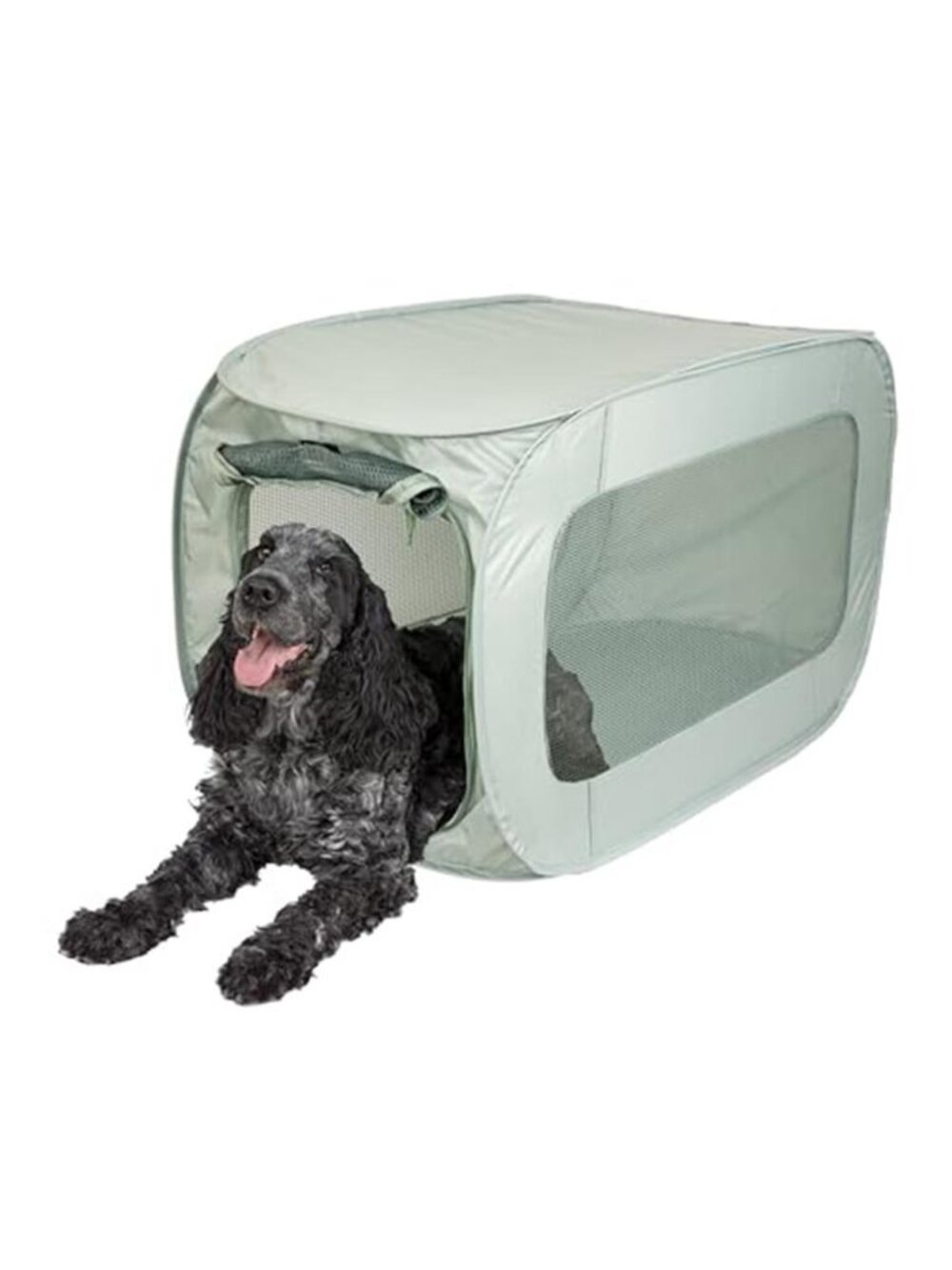 Soft Sided Pop-Open Kennels, Light Green